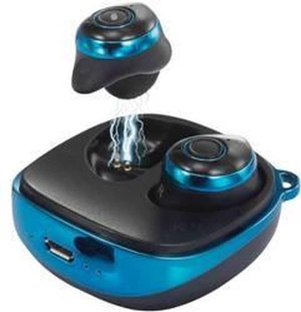 Renkforce RF-BTK-200 True Wireless In-ear øretelefoner Blå, Sort