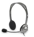 Miniatyrbild 6 av 8: Logitech H110 headset - Dubbel 3,5MM anslutning - Grå
