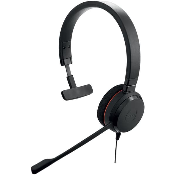 Jabra Evolve 20 UC Mono USB (hovedbøjle), USB-port med mute-knap og lydstyrkekontrol på kabel (4993-829-209)