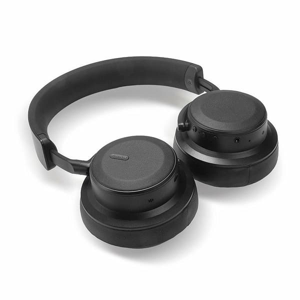 Lindy LH900XW - Hovedtelefoner med mikrofon - circumaural - Bluetooth - trådløs - aktiv støjreducerende - 3,5 mm stik - sort