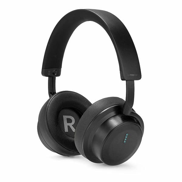 Lindy LH900XW - Kuulokkeet mikrofonilla - ympyrä - Bluetooth - langaton - aktiivinen melunvaimennus - 3,5 mm pistoke - musta