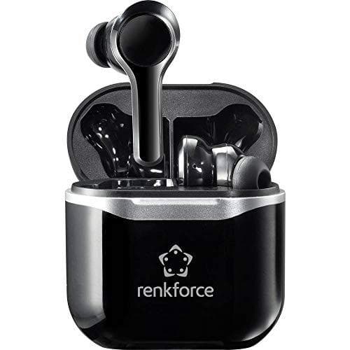 Renkforce RF-NCE-500 Bluetooth® stereo headset in-ear headset, volumenkontrol Sort