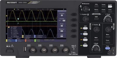 VOLTCRAFT DSO-2104 digitaalinen oskilloskooppi 100MHz 4ch 1GSa/s 80kpts 8bit Digital Storage (DSO) (VC-11539895)