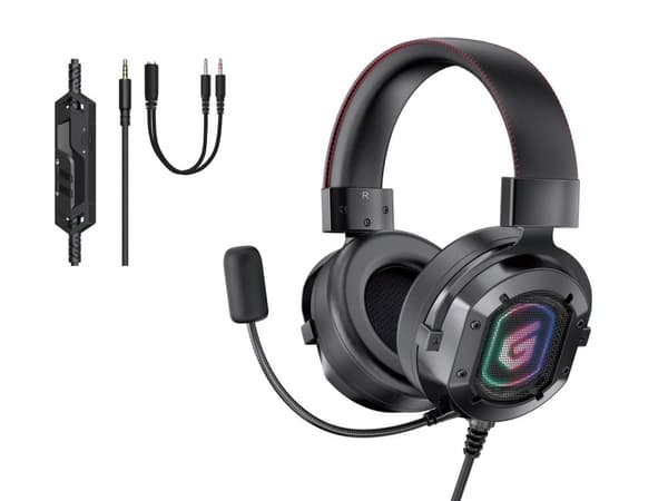 Conceptronic ATHAN03B - Headset - circumaural - kablet - 3,5 mm stik - sort (ATHAN03B)
