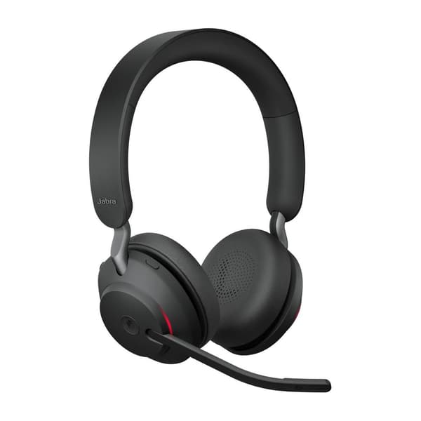 Jabra Evolve2 65 MS Stereo - Bluetooth-kuuloke - korvaan - langaton - USB-C - kohinaneristys - musta
