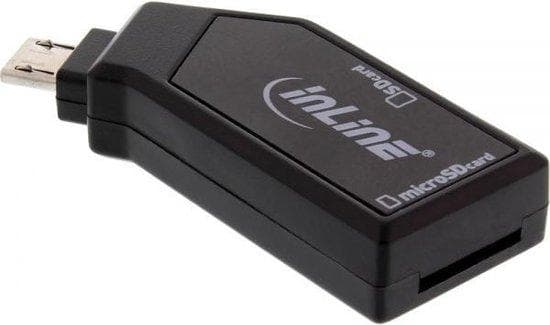 InLine - Kortlæser (SD, microSD, SDHC, microSDHC, SDXC, microSDXC) - USB2.0 (66778)