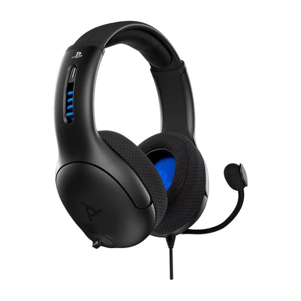PDP Gaming LVL50 -stereopelikuulokkeet - PS4 & PS5 - Virallinen lisensoitu - Musta