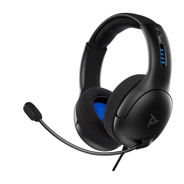 PDP Gaming LVL50 -stereopelikuulokkeet - PS4 & PS5 - Virallinen lisensoitu - Musta