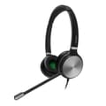 Miniatyrbild 1 av 2: Yealink YHS36 Headset Trådbundet pannband Office/Call Center Svart, Silver