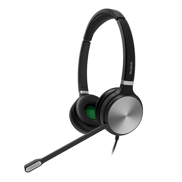 Yealink YHS36 Headset Trådbundet pannband Office/Call Center Svart, Silver