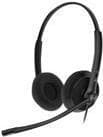 Yealink YHS34 Lite Dual - Headset - On-Ear - Kabelansluten - Snabbkoppling - Svart