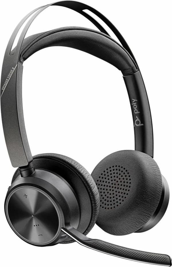 POLY Voyager Focus 2 UC -kuulokemikrofoni, USB Type-A Bluetooth Black