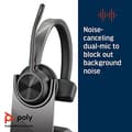 Miniatyrbild 4 av 6: Poly Voyager 4300 UC Series 4310 - Headset - on-ear - Bluetooth - trådlöst - USB-C - Zoomcertifierat
