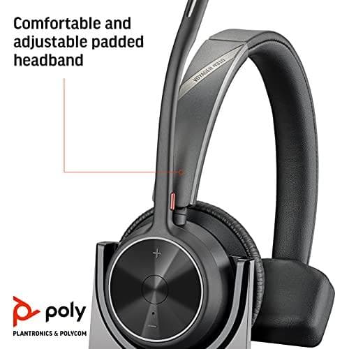 Poly Voyager 4300 UC Series 4310 - Headset - on-ear - Bluetooth - trådlöst - USB-C - Zoomcertifierat