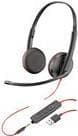 Pikkukuva 1 / 5: Plantronics Blackwire 3225 - 3200 -sarja - Kuulokkeet - korvalla - langallinen - USB, 3,5 mm pistoke