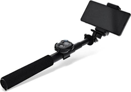 InLine® Selfiestick digikameroihin ja videokameroihin, musta alumiini, minijalustalla, 0,75m (48090)