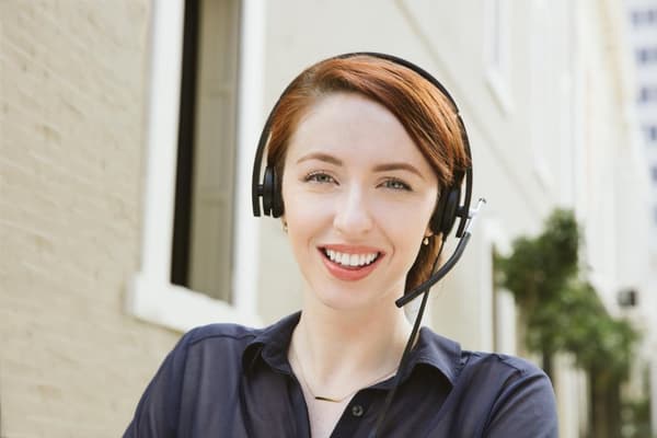 Logitech H650e - Mono Headset med USB