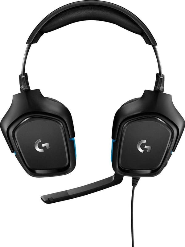 Logitech G432 - Spelheadset - Svart & Blå - PC