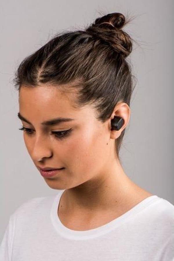 Lenco EPB-440 - trådløse høretelefoner med powerbank - Sort