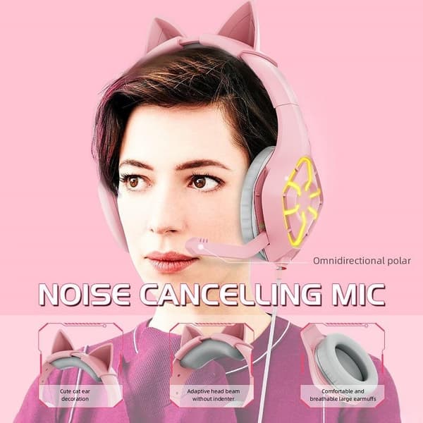 Gaming Headset - PC / Hörlurar GS-1000 med LED
