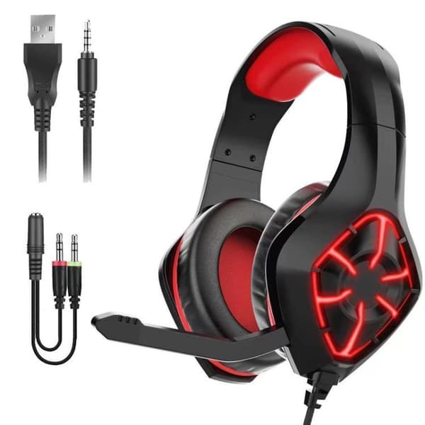 Gaming Headset - PC / Hörlurar GS-1000 med LED
