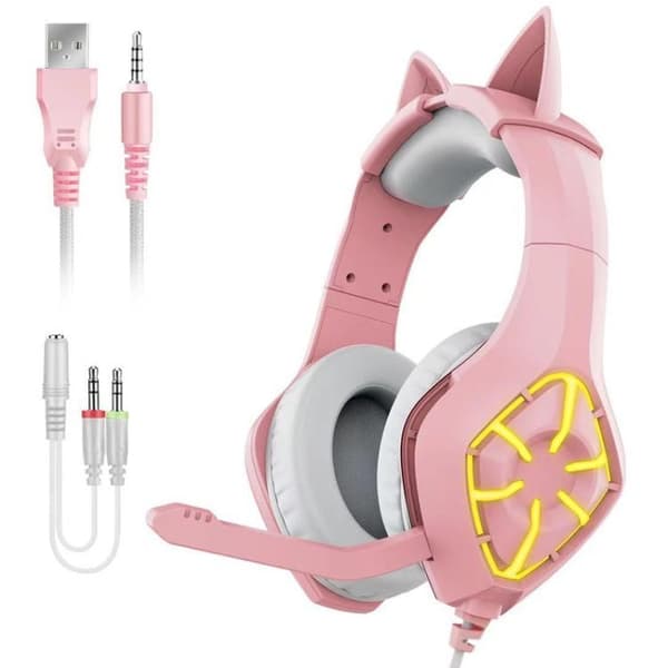 Gaming Headset - PC / Hörlurar GS-1000 med LED
