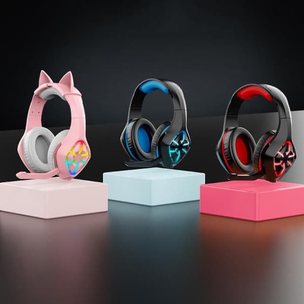Gaming Headset - PC / Hörlurar GS-1000 med LED