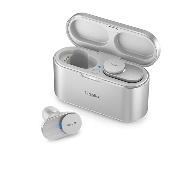 Philips Fidelio T1 - In-ear hovedtelefoner - Trådløs - Med ANC - Sølv