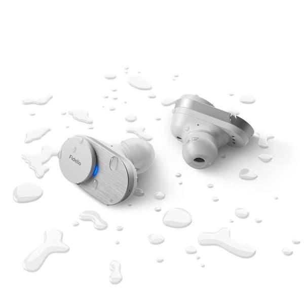 Philips Fidelio T1 - In-ear hovedtelefoner - Trådløs - Med ANC - Sølv