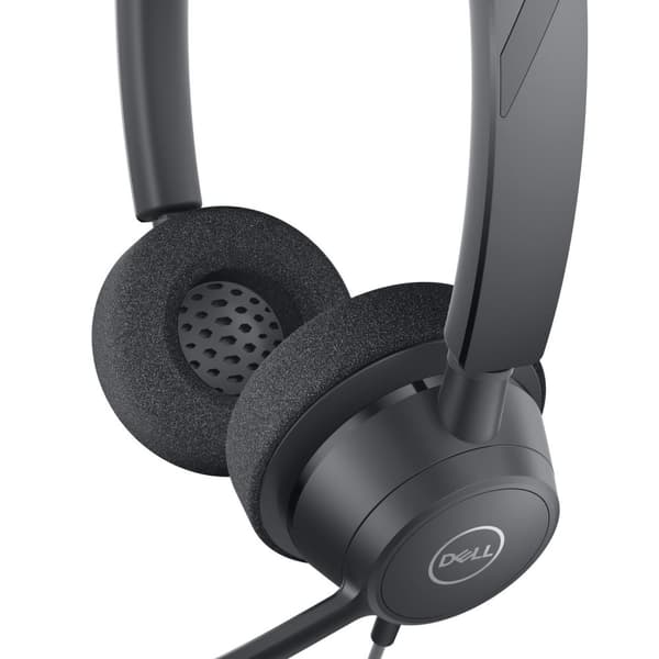 DELL WH3022 - Headset - Pandebånd - Kontor/Call Center - Sort - Status - Kablet (DELL-WH3022)