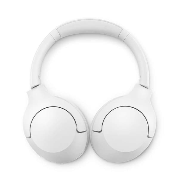Philips TAH8506 - Hörlurar med mikrofon - cirkumaural - Bluetooth - trådlös, trådbunden - aktiv brusreducering - 2,5 mm kontakt - vit