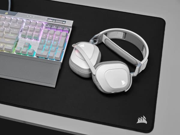 Corsair HS80 RGB langattomat pelikuulokkeet - PS4, PS5 & PC - valkoinen