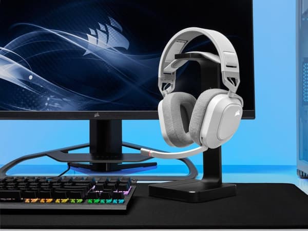 Corsair HS80 RGB langattomat pelikuulokkeet - PS4, PS5 & PC - valkoinen