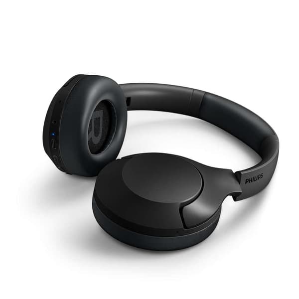 Philips TAH8506BK Trådløse Over Ear-hovedtelefoner med Noise Cancelling Pro, Trådløse hovedtelefoner til voksne, Foldbare Over Ear-hovedtelefoner med