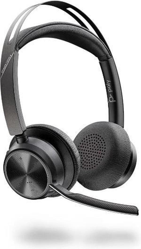 POLY Voyager Focus 2 UC Headset Huvudband USB Type-A Bluetooth Laddningsfodral Svart