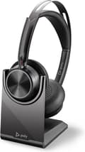 Miniatyrbild 1 av 6: POLY Voyager Focus 2 UC Headset Huvudband USB Type-A Bluetooth Laddningsfodral Svart