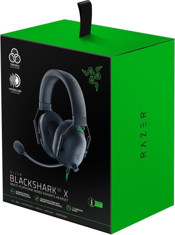 Razer BlackShark V2 X Gaming Headset - PC – Sort