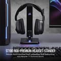 Pikkukuva 2 / 6: Corsair Gaming ST100 RGB Premium kuulokejalusta - Äänikortti - 16-bittinen - 48 kHz - Stereo - USB 3.1 Gen 1