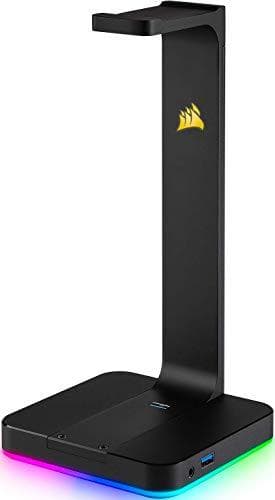 Corsair Gaming ST100 RGB Premium kuulokejalusta - Äänikortti - 16-bittinen - 48 kHz - Stereo - USB 3.1 Gen 1