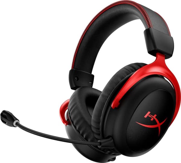 HP HyperX Cloud II trådlösa hörlurar Wireless Head-band Gaming Svart - Röd (4P5K4AA)