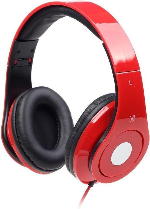 Hovedtelefoner Gembird STEREO DETROIT einklappbar Rot