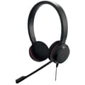 Miniatyrbild 1 av 3: Jabra Evolve 20 MS Duo USB (huvudband), USB-anslutning med mute-knapp och volymkontroll på kabeln/certifierad för Microsoft (4999-823-109)