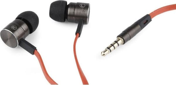 Gembird MHS-EP-LHR Hovedtelefon/Headset Hovedtelefoner In-ear 3,5 mm stik Sort, Orange