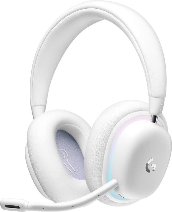 Logitech G735 Aurora - Trådlöst spelheadset - Bluetooth - Vit
