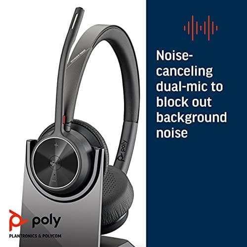 Poly Voyager 4300 UC Series 4320 - För Microsoft Teams - Headset - On-ear - Bluetooth - trådlöst - USB-C - Brusisolering - Certifierad för Microsoft T