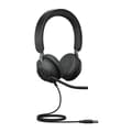 Miniatyrbild 2 av 5: Jabra Evolve2 40 MS Stereo Headset Pannband Svart
