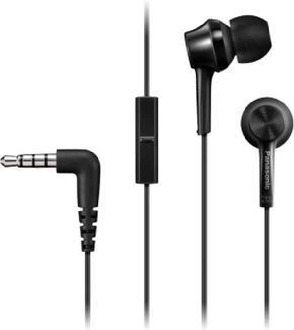 Panasonic RP-TCM115E-K In-Ear-Hörlurar, svarta
