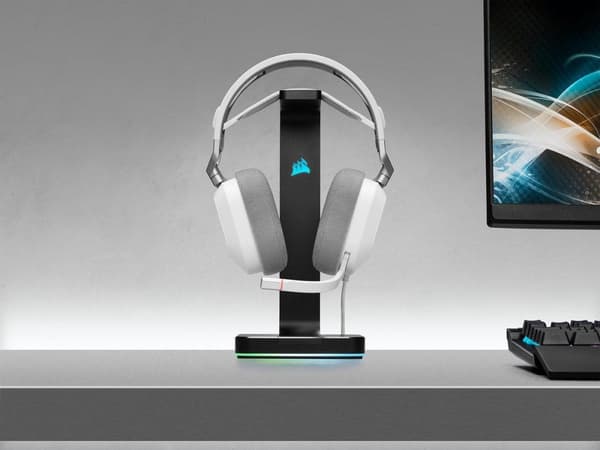 Corsair HS80 RGB USB Premium Dolby Audio 7.1 Surround Gaming Headset - Vit - PC