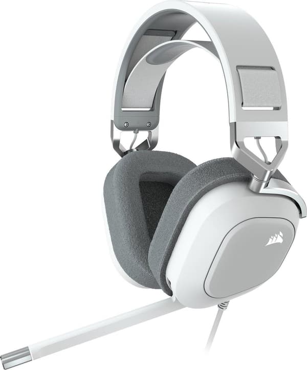 Corsair HS80 RGB USB Premium Dolby Audio 7.1 Surround Gaming Headset - Hvid - PC