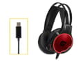 Miniatyrbild 3 av 4: Conceptronic Athan U1 - Headset - 7.1-kanals - cirkumaural - trådbunden - USB - svart (ATHAN01B)